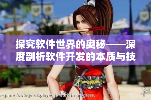 探究软件世界的奥秘——深度剖析软件开发的本质与技术！