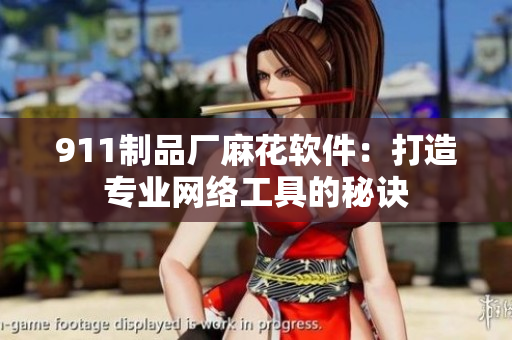 911制品厂麻花软件：打造专业网络工具的秘诀