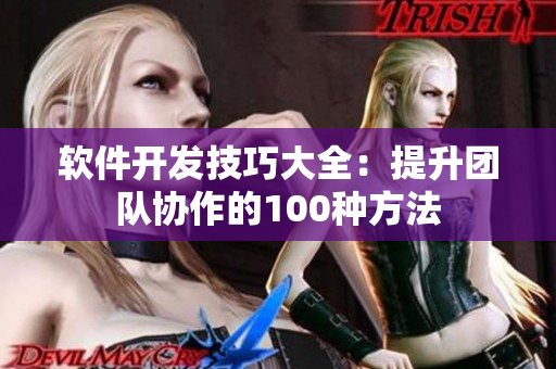 软件开发技巧大全：提升团队协作的100种方法