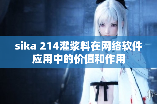 sika 214灌浆料在网络软件应用中的价值和作用