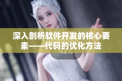 深入剖析软件开发的核心要素——代码的优化方法