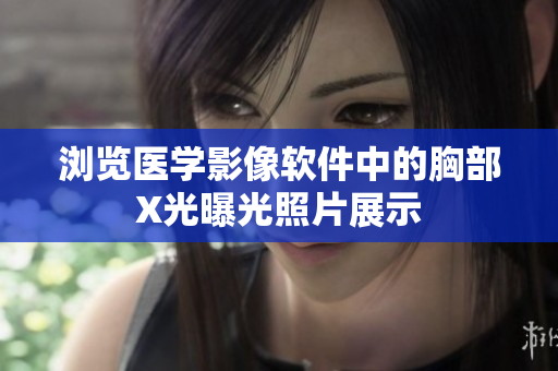 浏览医学影像软件中的胸部X光曝光照片展示