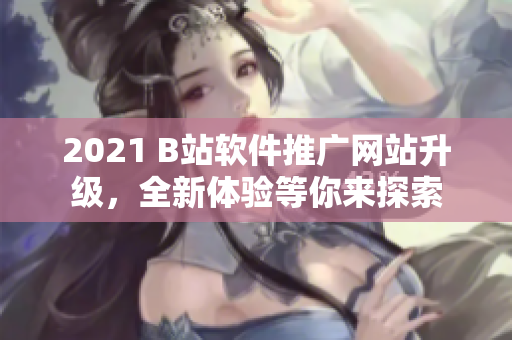 2021 B站软件推广网站升级，全新体验等你来探索