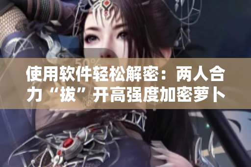 使用软件轻松解密：两人合力“拔”开高强度加密萝卜
