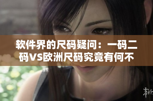 软件界的尺码疑问：一码二码VS欧洲尺码究竟有何不同？