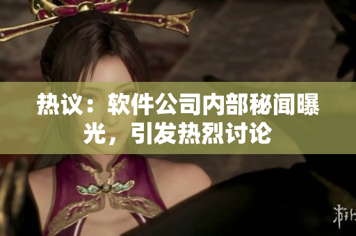 热议：软件公司内部秘闻曝光，引发热烈讨论