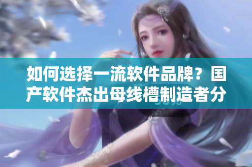 如何选择一流软件品牌？国产软件杰出母线槽制造者分享了经验！