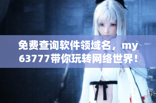 免费查询软件领域名，my63777带你玩转网络世界！