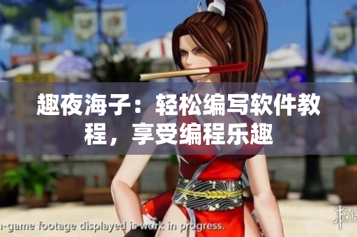 趣夜海子：轻松编写软件教程，享受编程乐趣