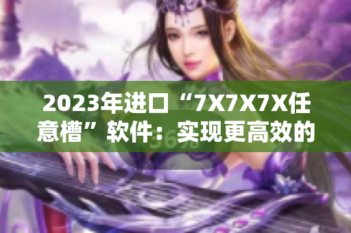 2023年进口“7X7X7X任意槽”软件：实现更高效的数据存储和处理