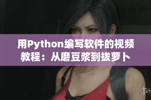 用Python编写软件的视频教程：从磨豆浆到拔萝卜