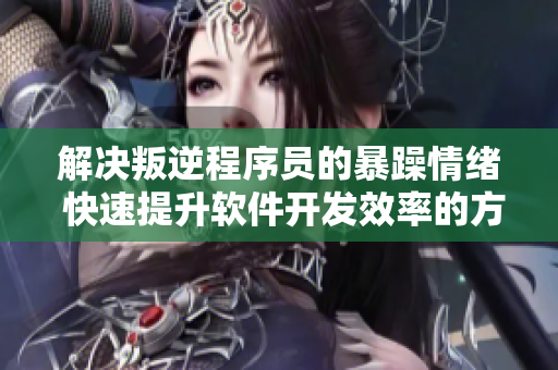 解决叛逆程序员的暴躁情绪 快速提升软件开发效率的方法