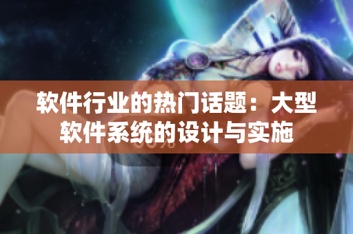 软件行业的热门话题：大型软件系统的设计与实施
