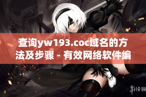 查询yw193.coc域名的方法及步骤 - 有效网络软件编辑教程