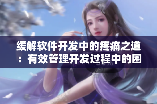 缓解软件开发中的疼痛之道：有效管理开发过程中的困难和挑战