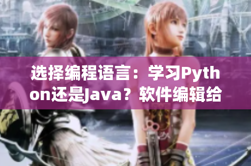 选择编程语言：学习Python还是Java？软件编辑给出建议