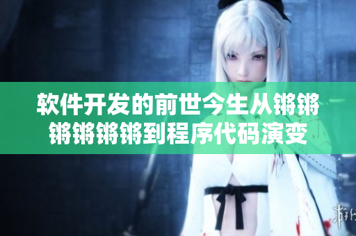软件开发的前世今生从锵锵锵锵锵锵到程序代码演变