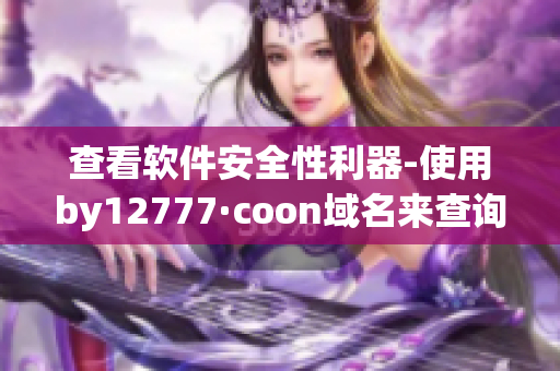 查看软件安全性利器-使用by12777·coon域名来查询