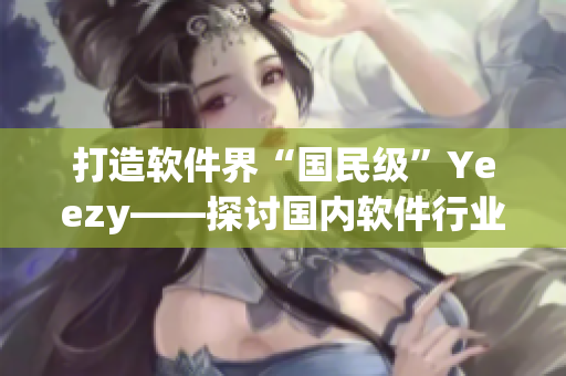打造软件界“国民级”Yeezy——探讨国内软件行业领导品牌的成功之路