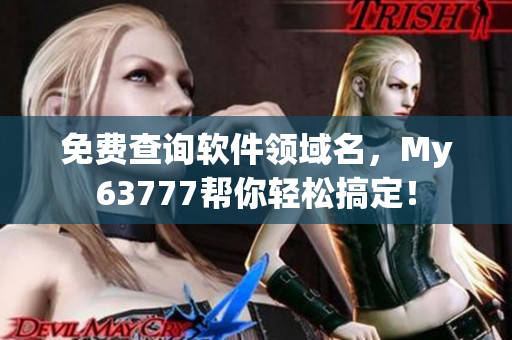 免费查询软件领域名，My63777帮你轻松搞定！