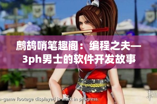 鹧鸪哨笔趣阁：编程之夫—3ph男士的软件开发故事