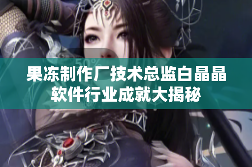 果冻制作厂技术总监白晶晶软件行业成就大揭秘