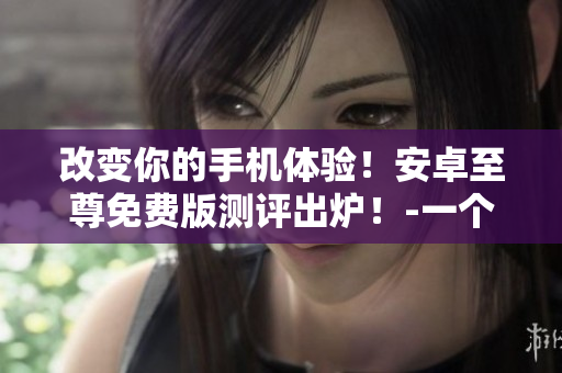 改变你的手机体验！安卓至尊免费版测评出炉！-一个完美的网络软件