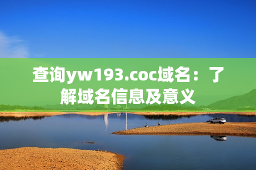 查询yw193.coc域名：了解域名信息及意义