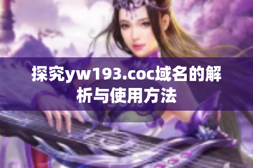 探究yw193.coc域名的解析与使用方法