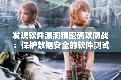 发现软件漏洞猜密码攻防战：保护数据安全的软件测试游戏