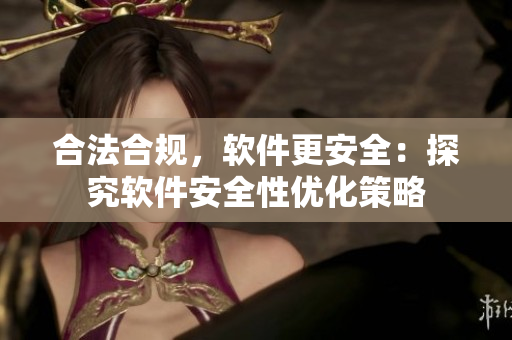 合法合规，软件更安全：探究软件安全性优化策略