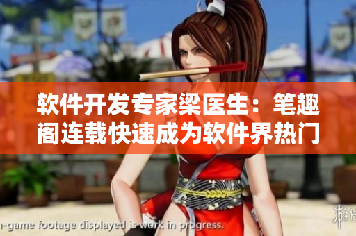 软件开发专家梁医生：笔趣阁连载快速成为软件界热门话题