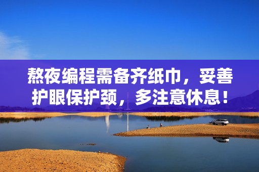 熬夜编程需备齐纸巾，妥善护眼保护颈，多注意休息！
