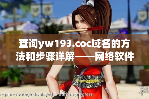 查询yw193.coc域名的方法和步骤详解——网络软件编辑教你一步步搞定