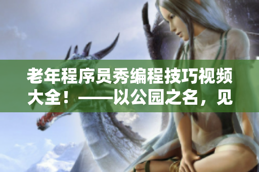 老年程序员秀编程技巧视频大全！——以公园之名，见证程序之美