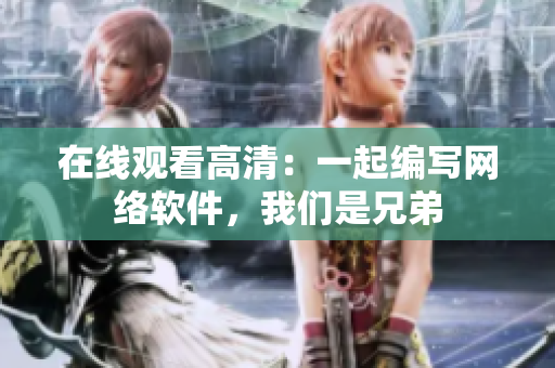 在线观看高清：一起编写网络软件，我们是兄弟