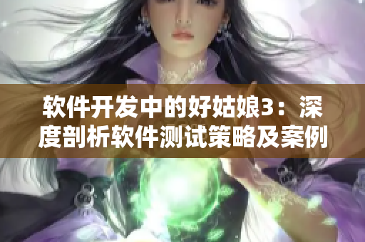 软件开发中的好姑娘3：深度剖析软件测试策略及案例分析
