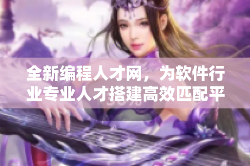 全新编程人才网，为软件行业专业人才搭建高效匹配平台