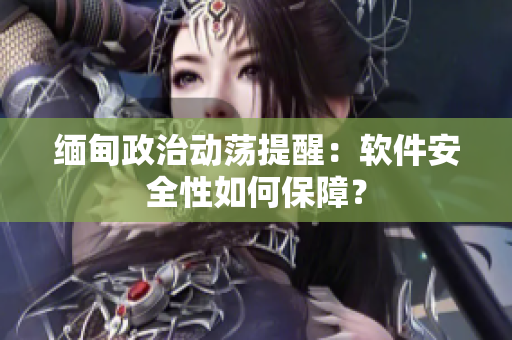 缅甸政治动荡提醒：软件安全性如何保障？