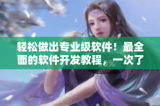 轻松做出专业级软件！最全面的软件开发教程，一次了解！
