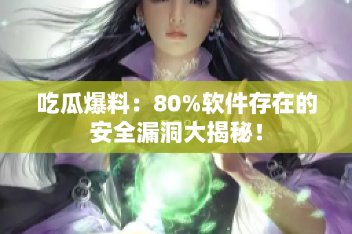 吃瓜爆料：80%软件存在的安全漏洞大揭秘！