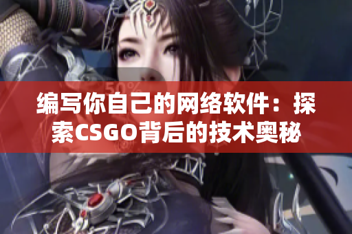 编写你自己的网络软件：探索CSGO背后的技术奥秘