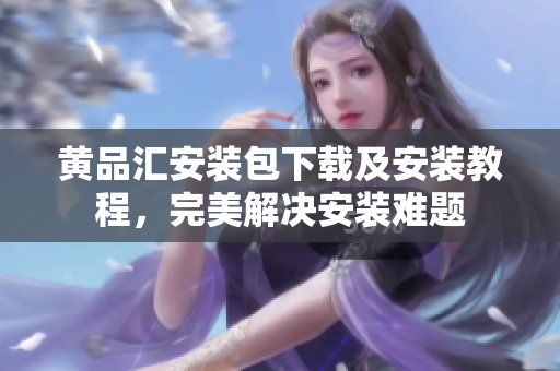 黄品汇安装包下载及安装教程，完美解决安装难题