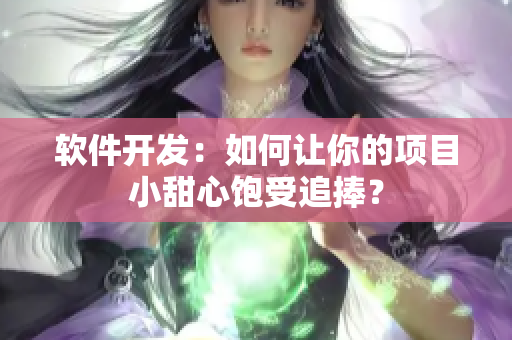 软件开发：如何让你的项目小甜心饱受追捧？