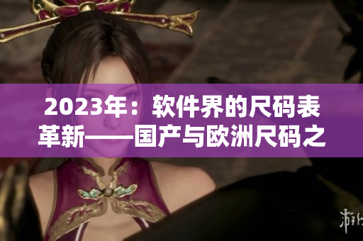 2023年：软件界的尺码表革新——国产与欧洲尺码之间的对比分析