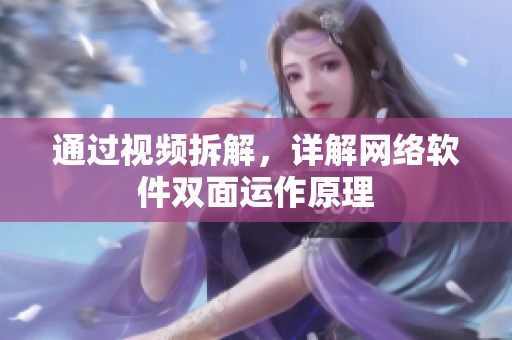 通过视频拆解，详解网络软件双面运作原理