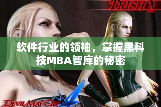 软件行业的领袖，掌握黑科技MBA智库的秘密