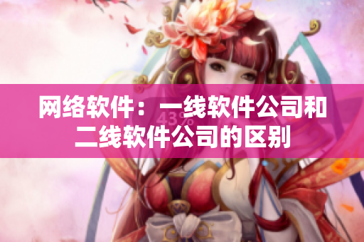 网络软件：一线软件公司和二线软件公司的区别