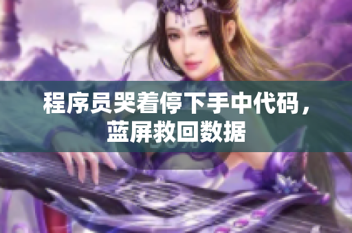 程序员哭着停下手中代码，蓝屏救回数据