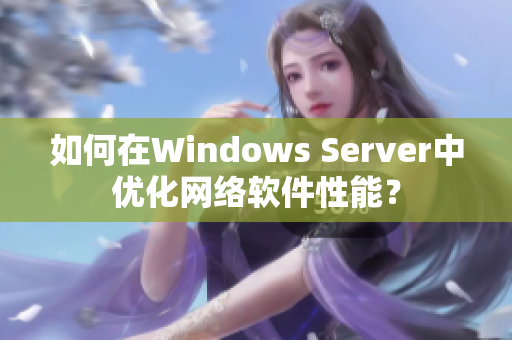 如何在Windows Server中优化网络软件性能？